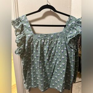 Ophelia and Indigo Honor Top (Lemon Stripes collab)